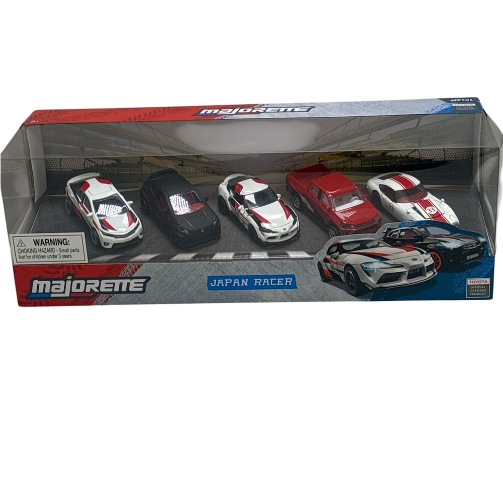 Japan Racer Toy Car Set - Red, Black, White